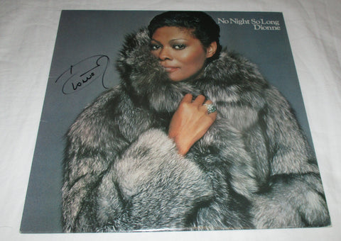 DIONNE WARWICK SIGNED NO NIGHTS SO LONG VINYL RECORD JSA