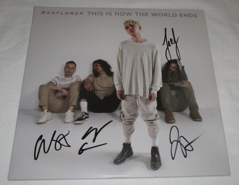 BADFLOWER SIGNED THIS IS HOW THE WORLD ENDS VINYL RECORD JSA