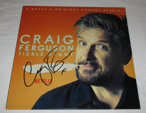 CRAIG FERGUSON SIGNED TICKLE FIGHT VINYL RECORD JSA