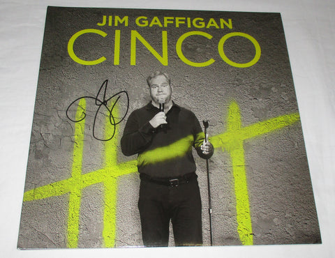 JIM GAFFIGAN SIGNED QUALITY TIME VINYL RECORD JSA