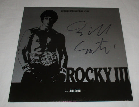 BILL CONTI SIGNED ROCKY III VINYL RECORD JSA