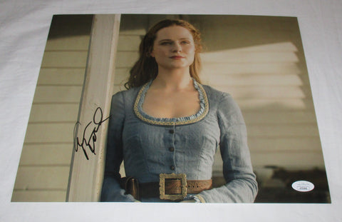 EVAN RACHEL WOOD SIGNED WESTWORLD 11X14 PHOTO JSA