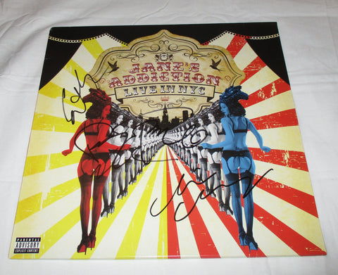 JANE'S ADDICTION SIGNED LIVE IN NYC VINYL RECORD JSA