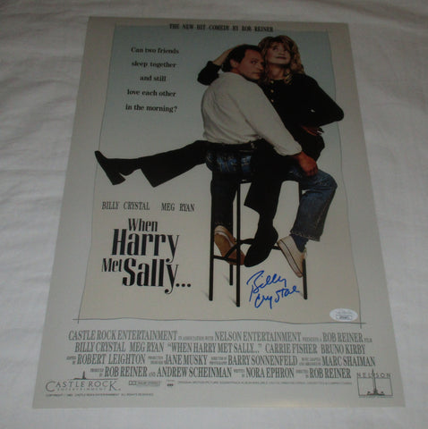 BILLY CRYSTAL SIGNED WHEN HARRY MET SALLY... 12X18 MOVIE POSTER 2 JSA
