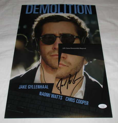 JEAN-MARC VALLEE SIGNED DEMOLITION 12X18 MOVIE POSTER JSA