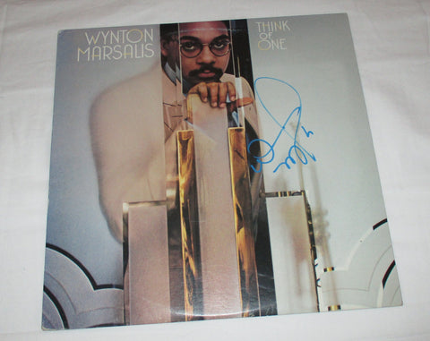 WYNTON MARSALIS SIGNED THINK OF ONE VINYL RECORD JSA