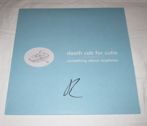 BEN GIBBARD SIGNED DEATH CAB FOR CUTIE SOMETHING ABOUT AIRPLANES VINYL RECORD