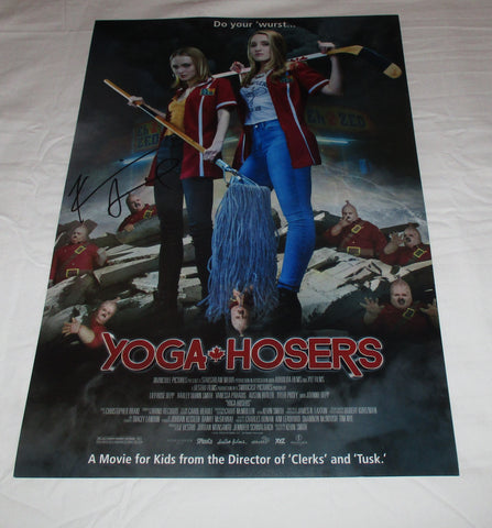KEVIN SMITH SIGNED YOGA HOSERS 12X18 MOVIE POSTER