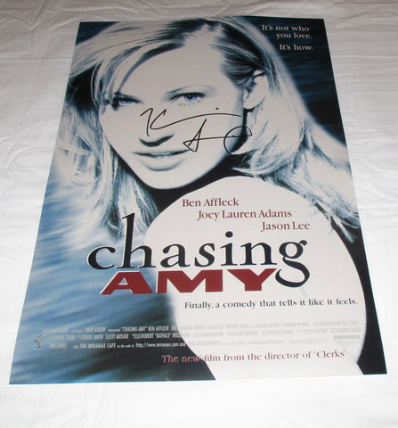 KEVIN SMITH SIGNED CHASING AMY 12X18 MOVIE POSTER