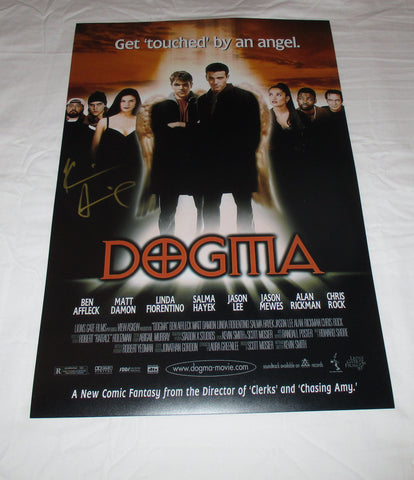 KEVIN SMITH SIGNED DOGMA 12X18 MOVIE POSTER