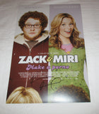 KEVIN SMITH SIGNED ZACK AND MIRI MAKE A PORNO 12X18 MOVIE POSTER 2