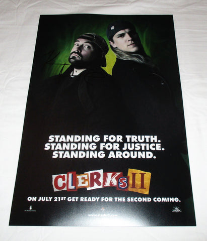 KEVIN SMITH SIGNED CLERKS II 12X18 MOVIE POSTER