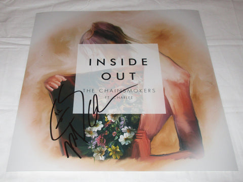 THE CHAINSMOKERS SIGNED INSIDE OUT 12X12 PHOTO