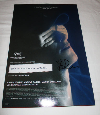 XAVIER DOLAN SIGNED IT'S ONLY THE END OF THE WORLD 12X18 MOVIE POSTER