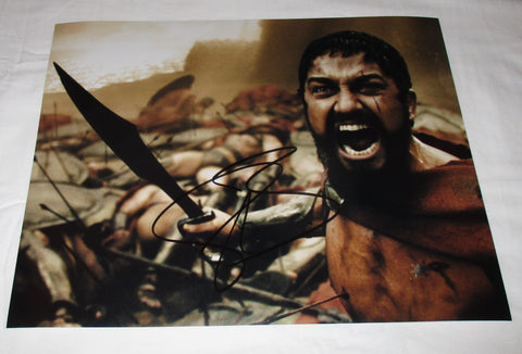 GERARD BUTLER SIGNED 300 11X14 PHOTO