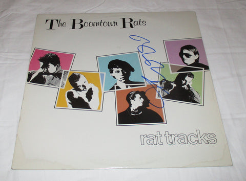 BOB GELDOF SIGNED THE BOOMTOWN RATS RAT TRACKS VINYL RECORD