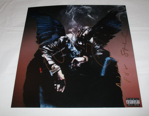 TRAVIS SCOTT SIGNED BIRDS IN THE TRAP SING MCKNIGHT 12X12 PHOTO