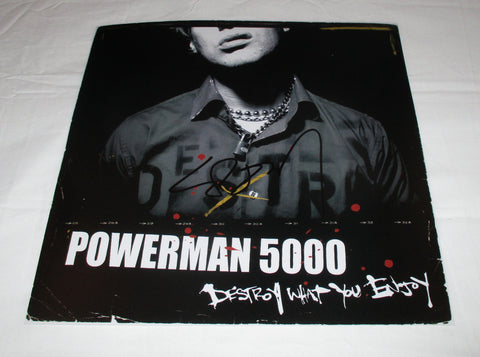 SPIDER ONE SIGNED POWERMAN 5000 DESTROY WHAT YOU ENJOY 12X12 PHOTO