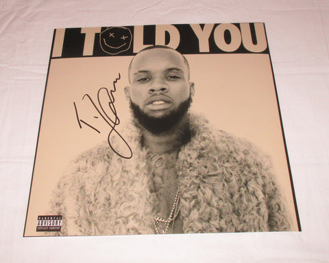 TORY LANEZ SIGNED I TOLD YOU 12X12 PHOTO