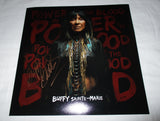 BUFFY SAINTE-MARIE SIGNED POWER IN THE BLOOD 12X12 PHOTO