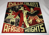 BILLY TALENT SIGNED AFRAID OF HEIGHTS 12X12 PHOTO