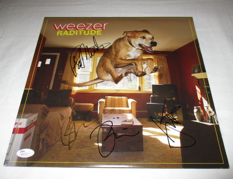 WEEZER SIGNED RADITUDE VINYL RECORD JSA