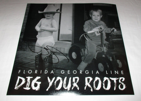 BRIAN KELLY SIGNED FLORIDA GEORGIA LINE DIG YOUR ROOTS 12X12 PHOTO