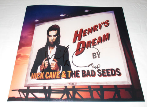 NICK CAVE SIGNED HENRY'S DREAM 12X12 PHOTO