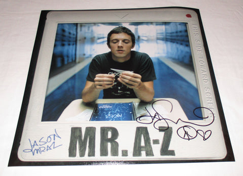 JASON MRAZ SIGNED MR. A-Z 12X12 PHOTO