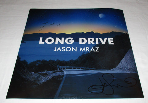 JASON MRAZ SIGNED LONG DRIVE 12X12 PHOTO