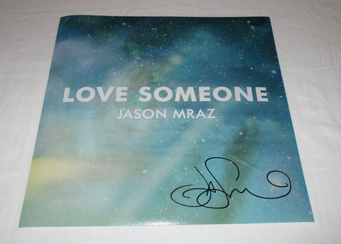 JASON MRAZ SIGNED LOVE SOMEONE 12X12 PHOTO