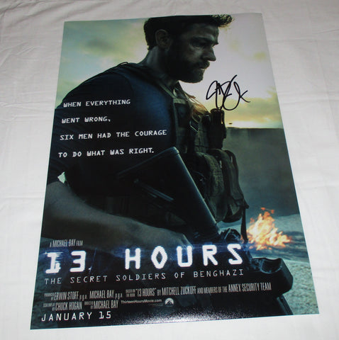 JOHN KRASINSKI SIGNED 13 HOURS: THE SECRET SOLDIERS OF BENGHAZI 12X18 MOVIE POSTER 2