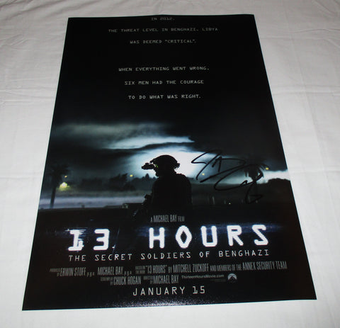 JOHN KRASINSKI SIGNED 13 HOURS: THE SECRET SOLDIERS OF BENGHAZI 12X18 MOVIE POSTER 4