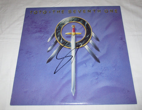 STEVE LUKATHER SIGNED TOTO THE SEVENTH ONE VINYL RECORD