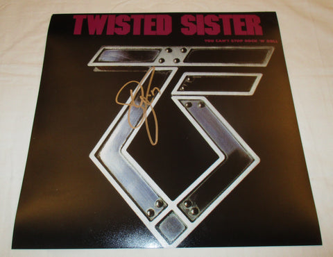 DEE SNIDER SIGNED TWISTED SISTER YOU CAN'T STOP ROCK 'N' ROLL 12X12 PHOTO