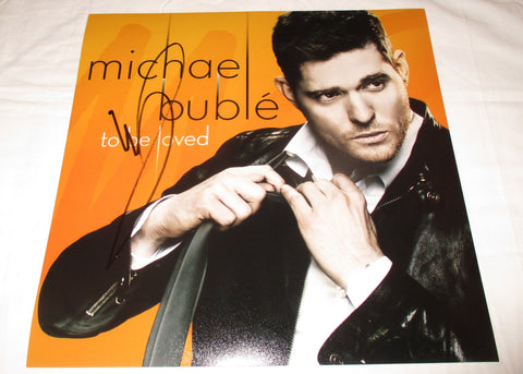 MICHAEL BUBLE SIGNED TO BE LOVED 12X12 PHOTO