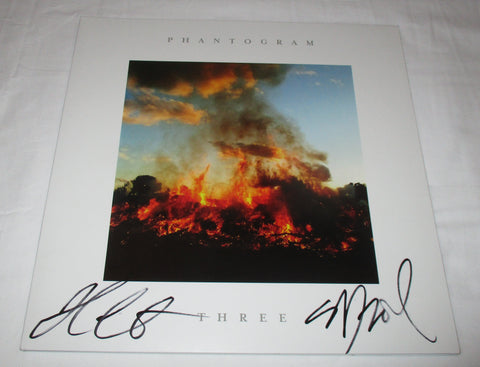 PHANTOGRAM SIGNED THREE VINYL RECORD