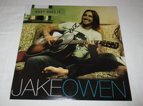 JAKE OWEN SIGNED EASY DOES IT 12X12 PHOTO