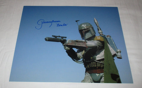 JEREMY BULLOCH SIGNED STAR WARS BOBA FETT 11X14 PHOTO 3
