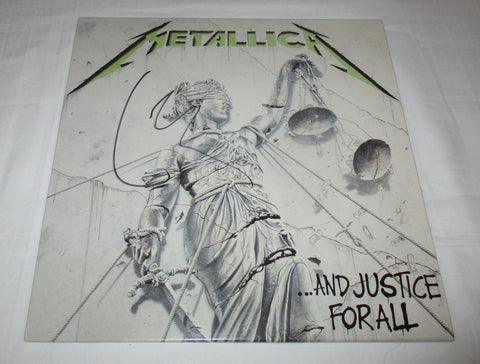 LARS ULRICH SIGNED METALLICA ..AND JUSTICE FOR ALL VINYL RECORD