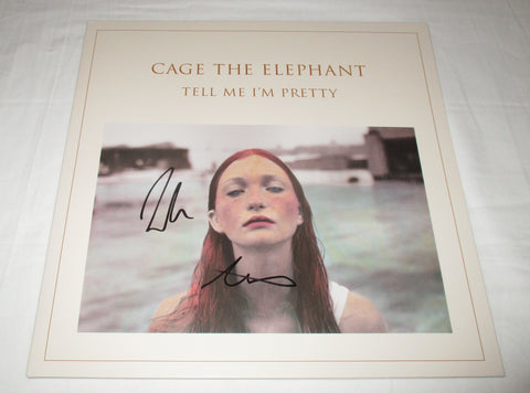 CAGE THE ELEPHANT SIGNED TELL ME I'M PRETTY SIGNED VINYL RECORD