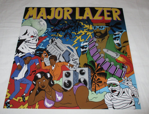 DIPLO SIGNED MAJOR LAZER MUSIC IS THE WEAPON 12X12 PHOTO