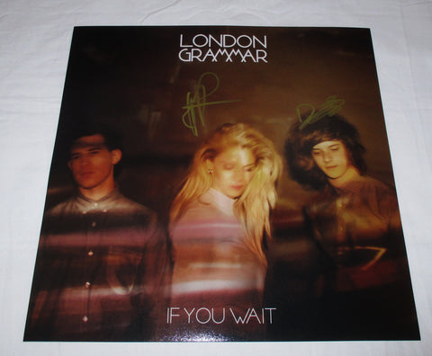 LONDON GRAMMAR SIGNED IF YOU WAIT 12X12 PHOTO