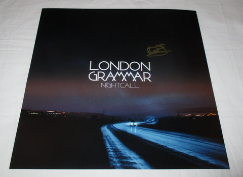 DOMINIC 'DOT' MAJOR SIGNED LONDON GRAMMAR NIGHTCALL 12X12 PHOTO