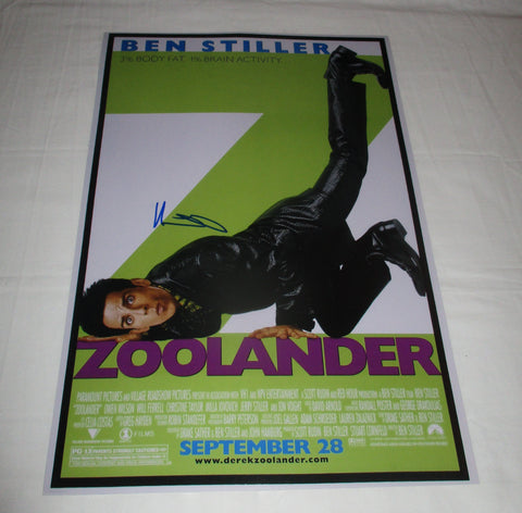 BEN STILLER SIGNED ZOOLANDER 12X18 MOVIE POSTER
