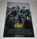 SHIA LABEOUF SIGNED FURY 12X18 MOVIE POSTER