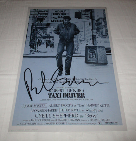 PAUL SCHRADER SIGNED TAXI DRIVER 12X18 MOVIE POSTER 2