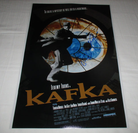 STEVEN SODERBERGH SIGNED KAFKA 12X18 MOVIE POSTER