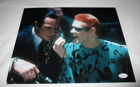 JIM CARREY SIGNED BATMAN FOREVER THE RIDDLER 11X14 PHOTO JSA