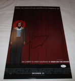 JIM CARREY SIGNED MAN ON THE MOON 12X18 MOVIE POSTER JSA